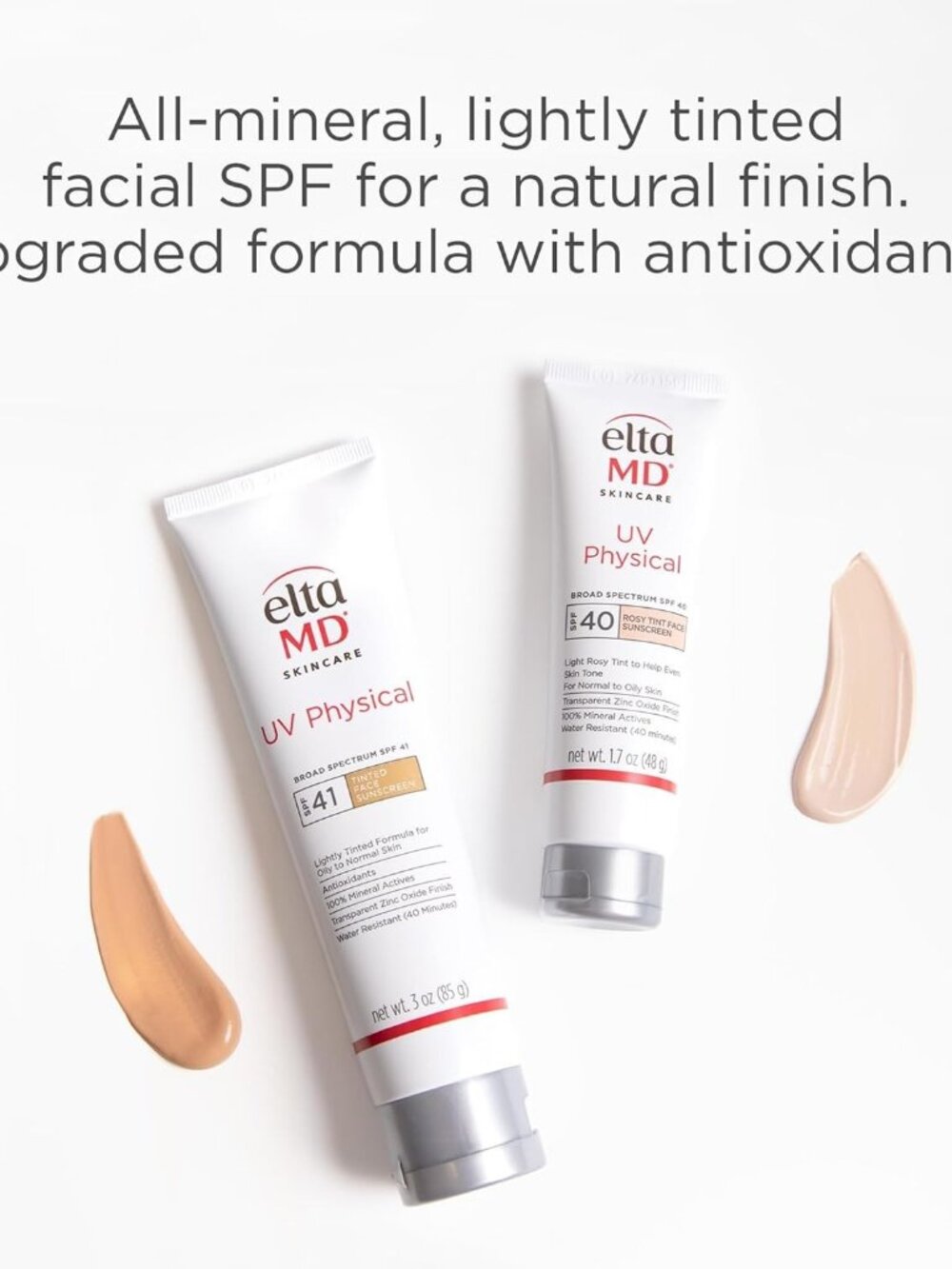 EltaMD UV Physical SPF 40 Rosy Tinted Mineral Face Sunscreen 1.7oz New - Picture 3 of 8